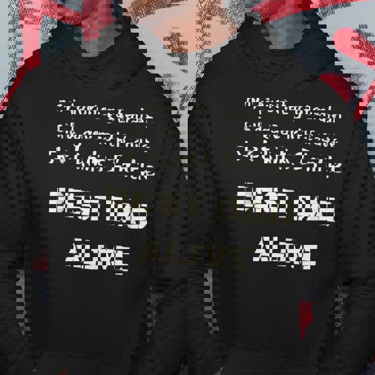 Mens Favorite Dad Best Father My Favorite Child Gift Fathers Day Hoodie Personalized Gifts