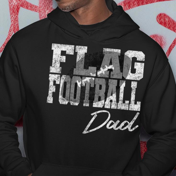Mens Flag Football Dad Hoodie Funny Gifts
