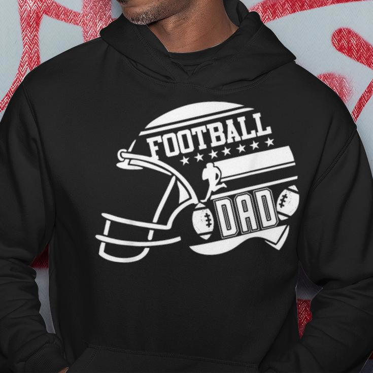 Mens Football Dad Helmet For Men Proud Fathers Day College Season V2 Hoodie Funny Gifts