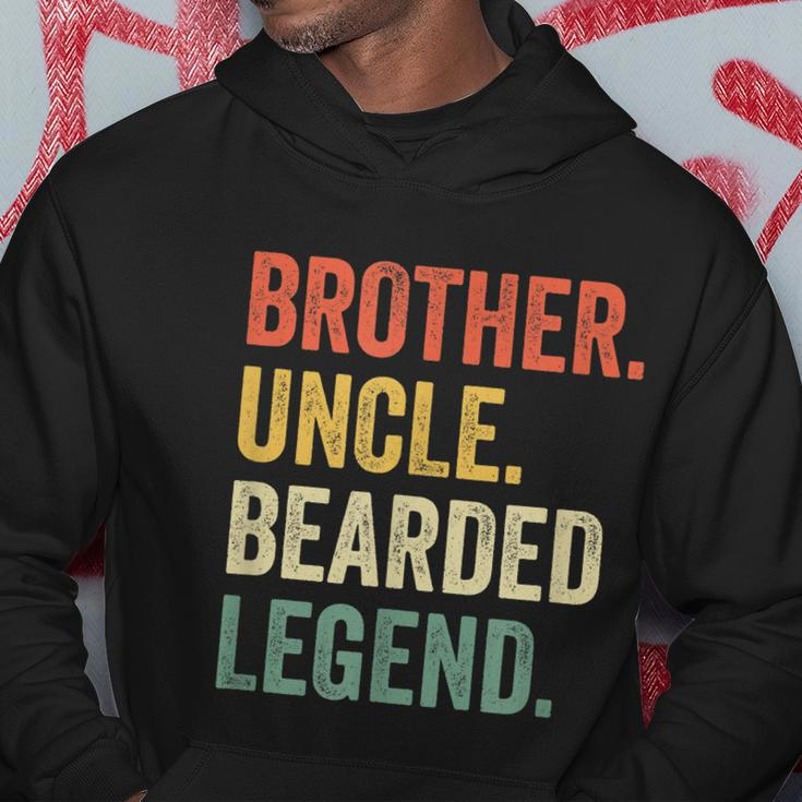 Mens Funny Bearded Gift Brother Uncle Beard Legend Vintage Retro Gift Hoodie Unique Gifts