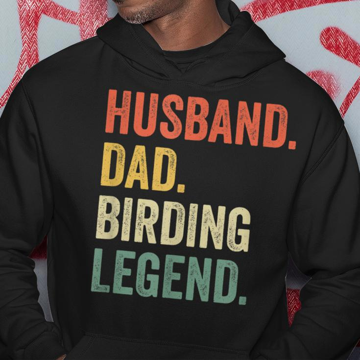 Mens Funny Birder Husband Dad Birding Legend Vintage Hoodie Funny Gifts