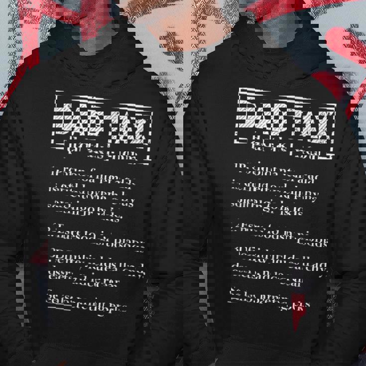 Mens Funny Dad Tax Definition Dad Tax Fathers Day Hoodie Personalized Gifts