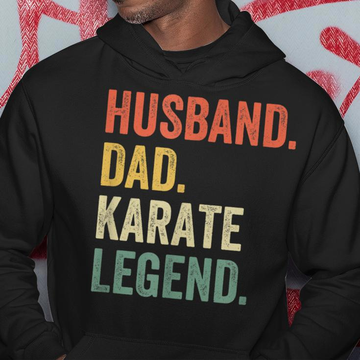 Mens Funny Martial Arts Husband Dad Karate Legend Vintage Hoodie Funny Gifts