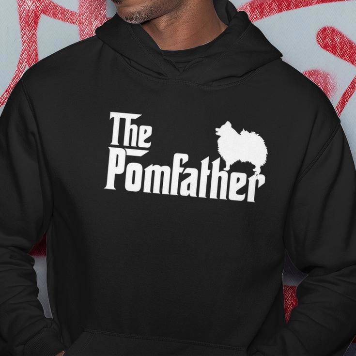 Mens Funny Pomeranian Father Dad The Pom Father Dog Lover V2 Hoodie Unique Gifts