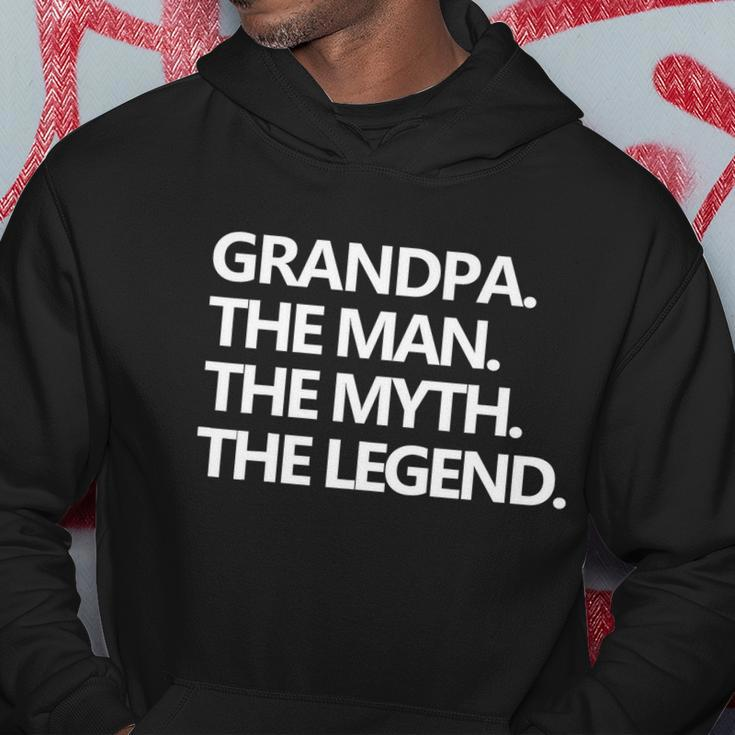 Mens Grandpa The Man The Myth The Legend Fathers Day Men Tshirt Hoodie Unique Gifts