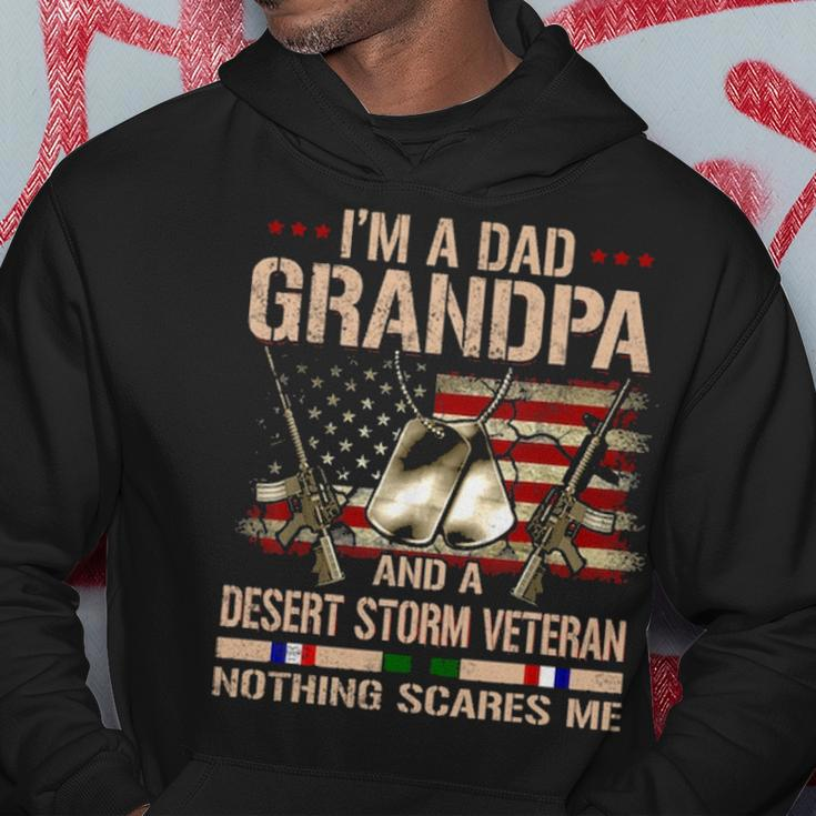 Mens I Am Veteran Grandpa Desert Storm Veteran Gift Memorial Day Hoodie Funny Gifts