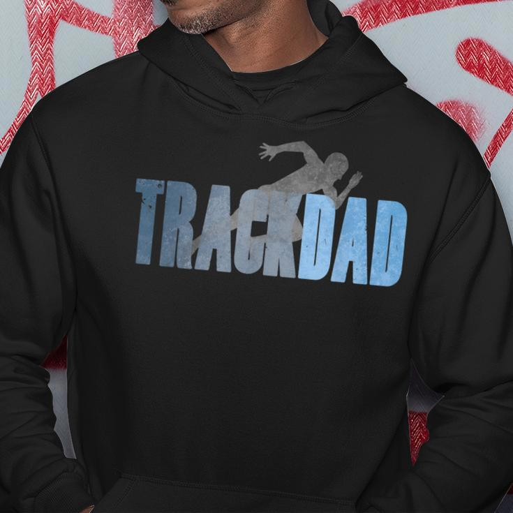 Mens Track Dad Track & Field Runner Cross Country Running Father Hoodie Funny Gifts
