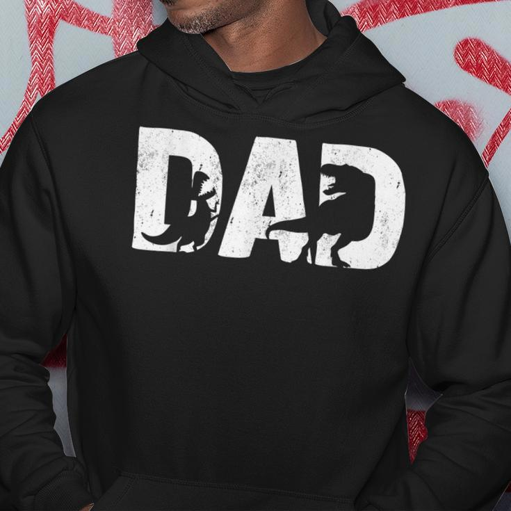 Mens Trex Dad Dinosaur Lover Cool Vintage Mens Fathers Day V2 Hoodie Funny Gifts