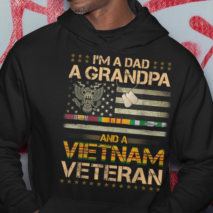 Mens Veterans Day Im A Dad A Grandpa And A Vietnam Veteran Hoodie Funny Gifts