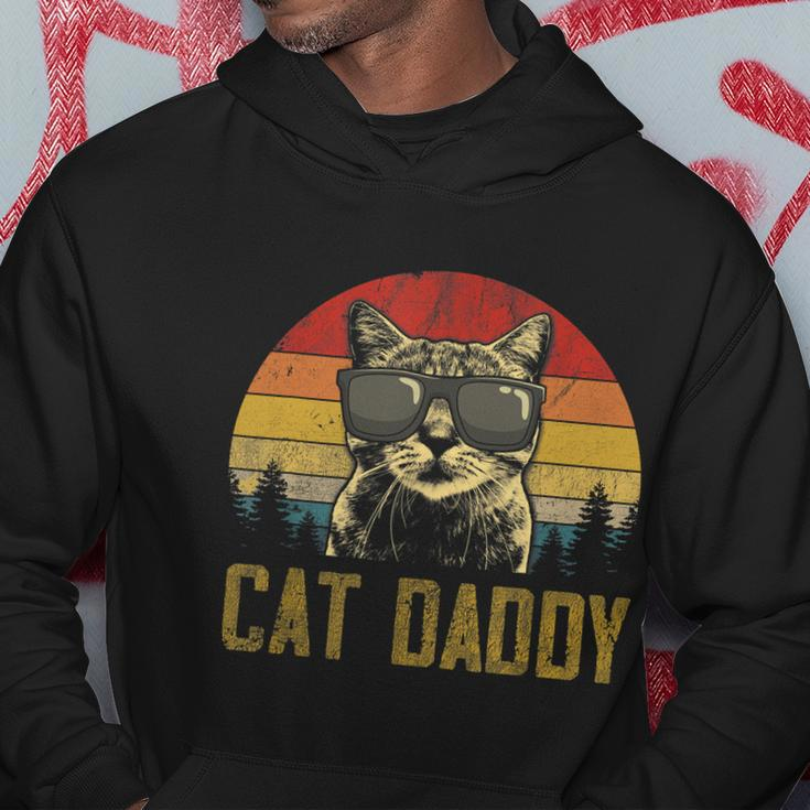 Mens Vintage Cat Daddy Fathers Day Shirt Funny Cat Lover Tshirt Hoodie Unique Gifts