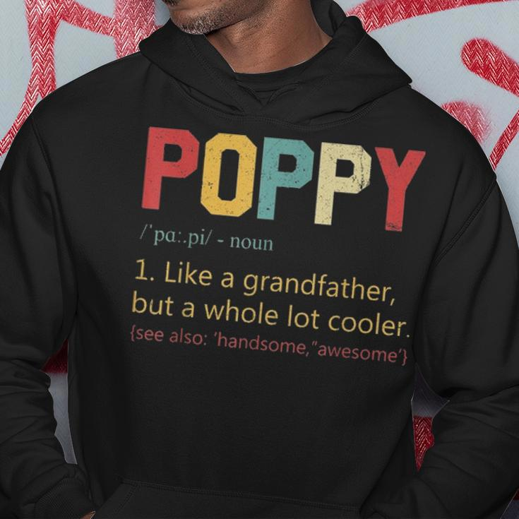 Mens Vintage Poppy DefinitionFathers Day Gifts For Dad Hoodie Funny Gifts