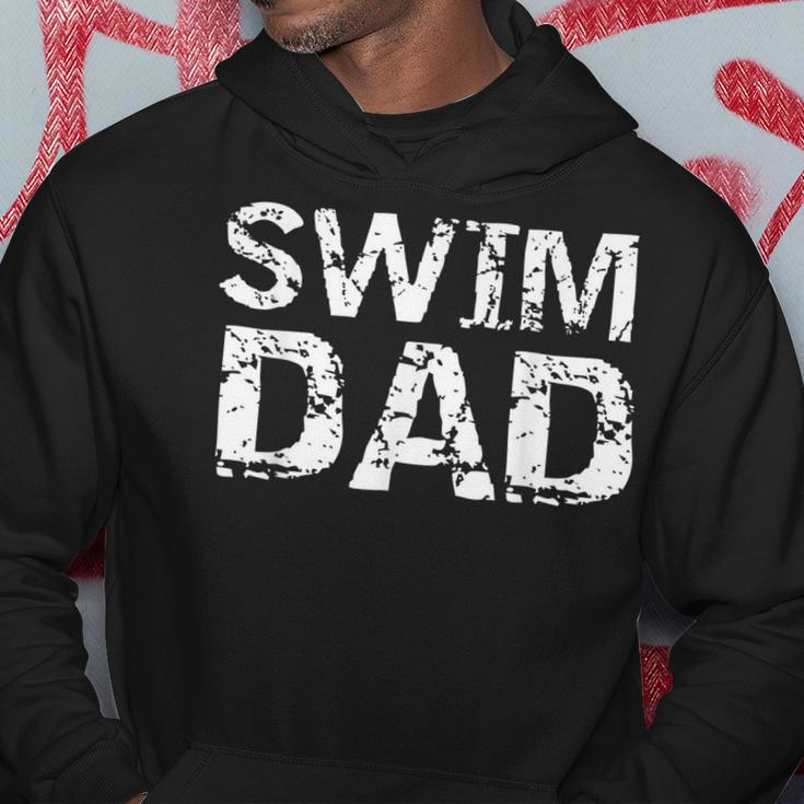 Mens Vintage Swimming Gift For Men From Kid Swimmers Swim Dad Hoodie Funny Gifts