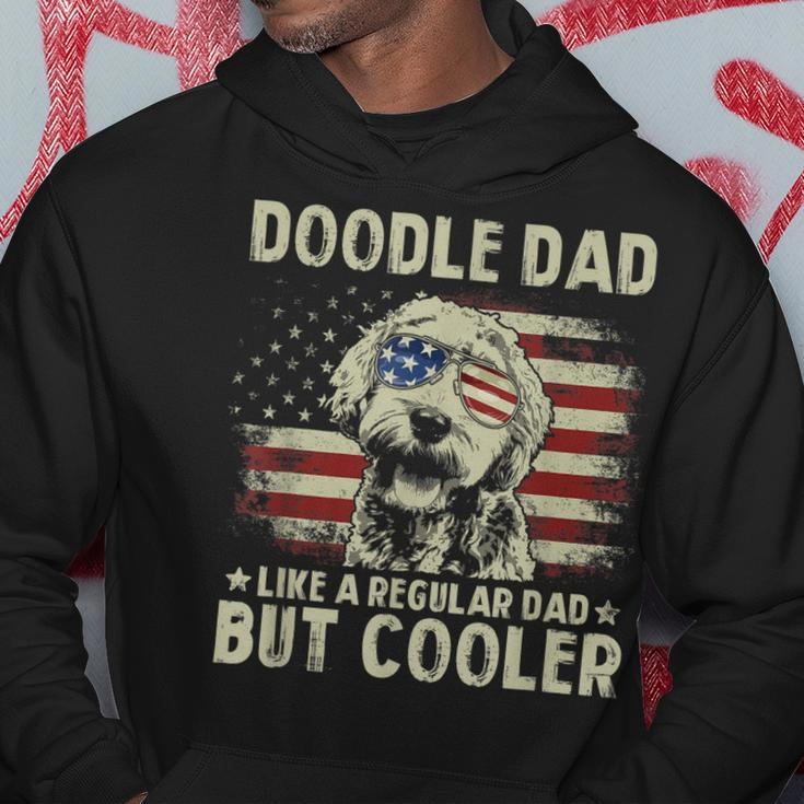 Mens Vintage Usa Flag Goldendoodle Doodle Dad Fathers Day Men Hoodie Funny Gifts