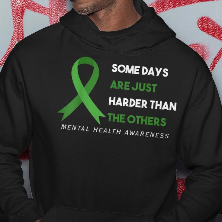 Mental Health Awareness Green Ribbon Saying Quote Hoodie Unique Gifts