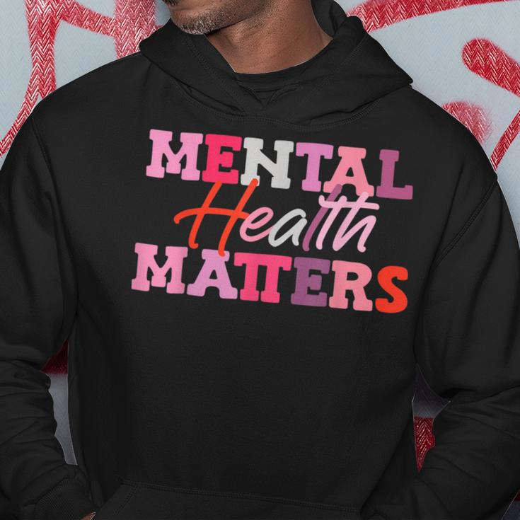 Mental Health Matters National Stress Awareness Month Hoodie Unique Gifts