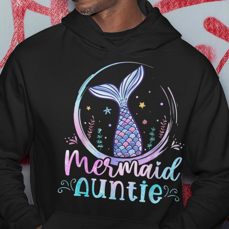 Mermaid Auntie Birthday Mermaid Family Matching Party Squad Hoodie Unique Gifts