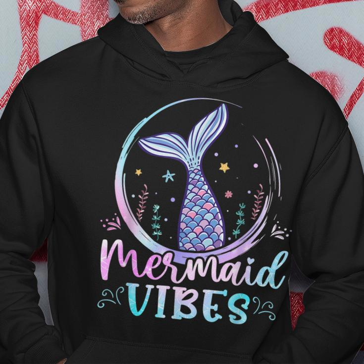 Mermaid Vibes Birthday Mermaid Tail Women Girls Party Squad Hoodie Unique Gifts