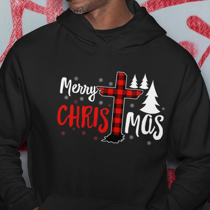 Merry Christmas Christians Buffalo Plaid Tshirt V2 Hoodie Unique Gifts