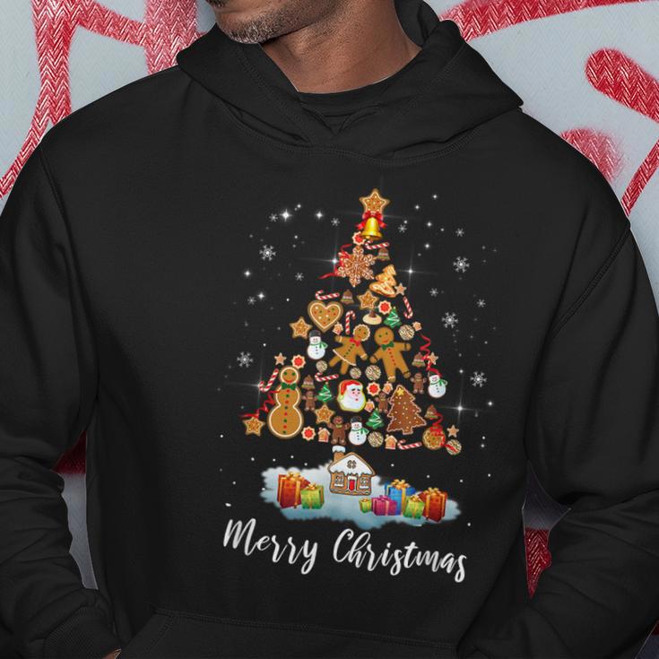 Christmas Trees and store the Gingerbread Man Unisex Hoodie