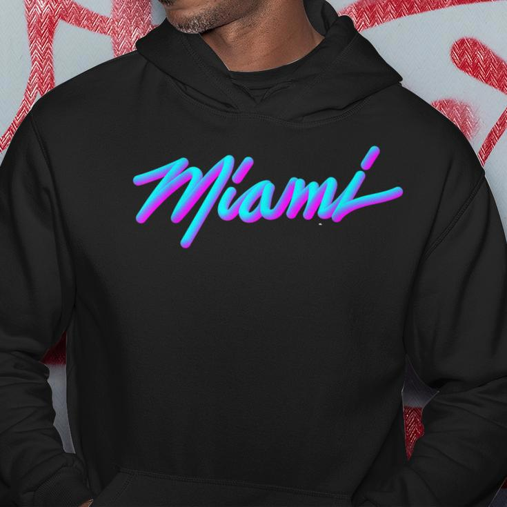 Miami - Vaperwave Synthwave 80S Style Retro Design Hoodie Unique Gifts