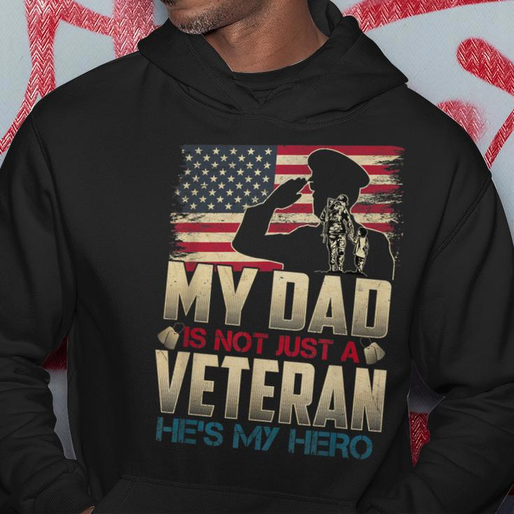 Military Family Veteran Support My Dad Us Veteran My Hero V2 Men Hoodie Graphic Print Hooded Sweatshirt Funny Gifts