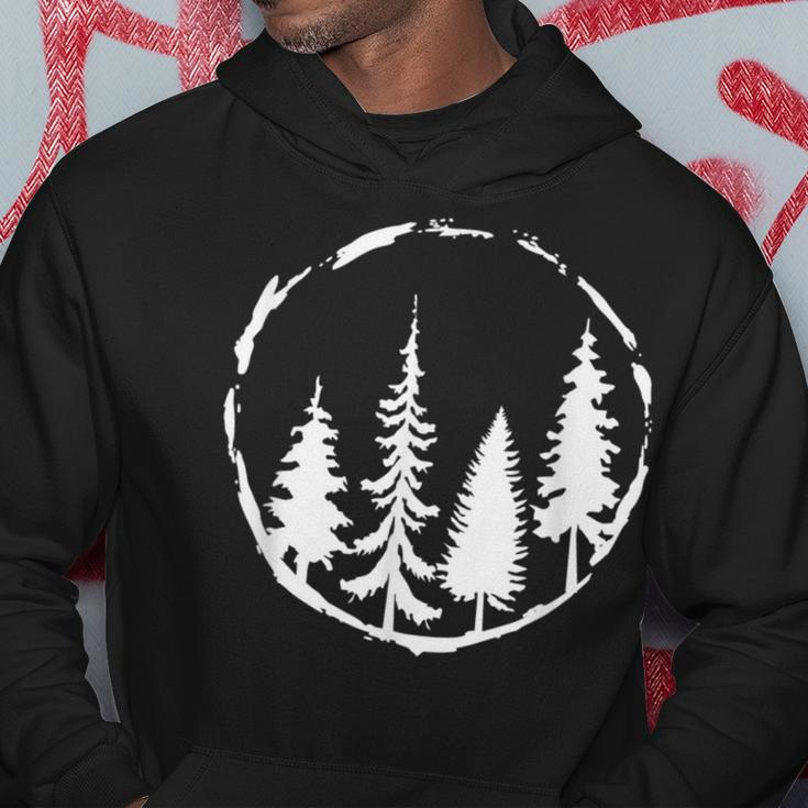 Minimalist Tree Design Forest Outdoors And Nature Graphic Hoodie Funny Gifts