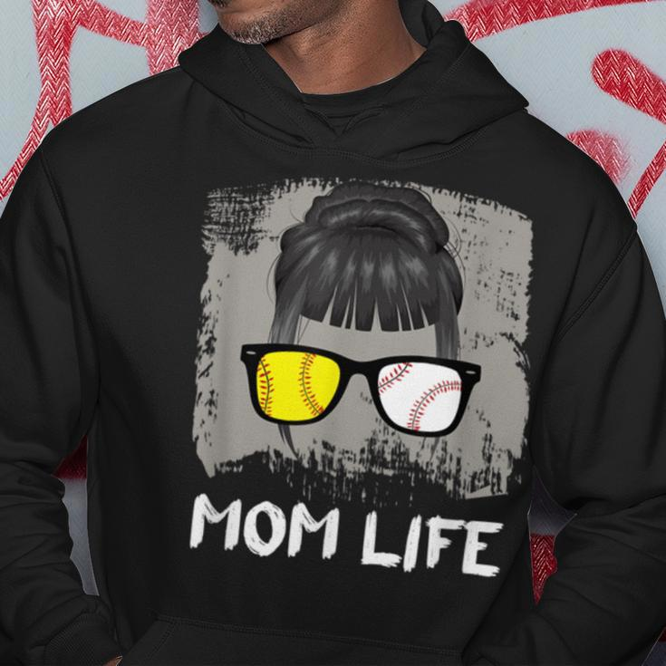 Mom Life Sport Mother Sunglasses Softball BaseballHoodie Unique Gifts