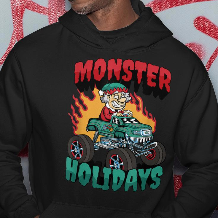 Monster Ferien Weihnachtsmann Elf Hoodie Lustige Geschenke