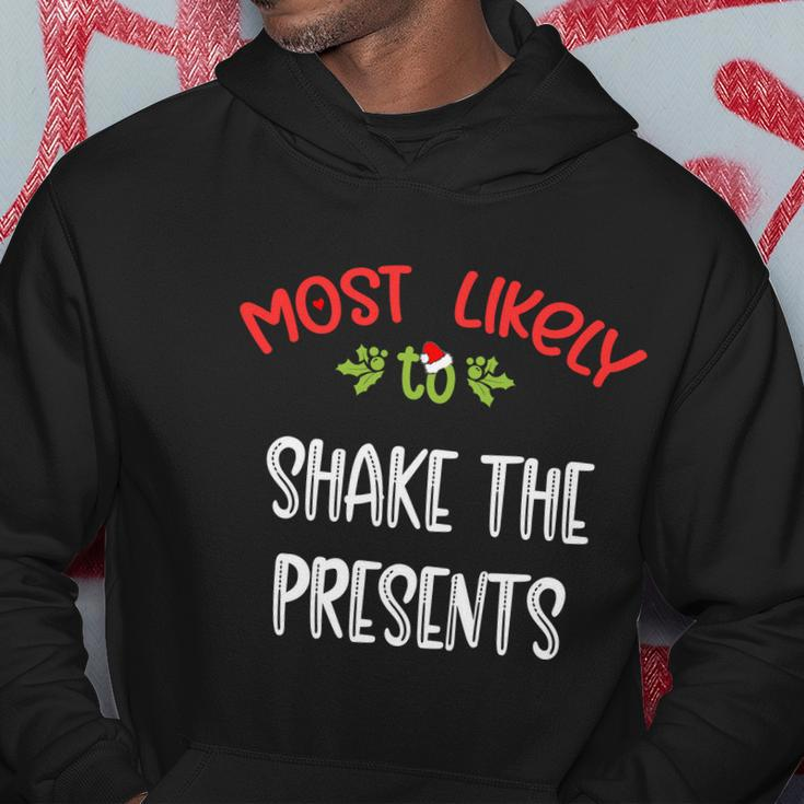 Most Likely To Christmas Shake The Presents Family Group Hoodie Unique Gifts