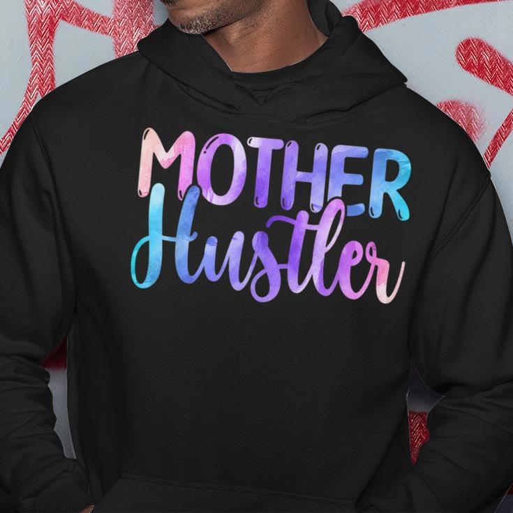 Mother Hustler - Entrepreneur Mom Mothers Day Watercolor Hoodie Unique Gifts