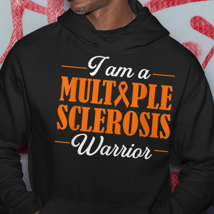 Multiple Sclerosis Warrior Autoimmune Disease Orange Ribbon Hoodie Unique Gifts