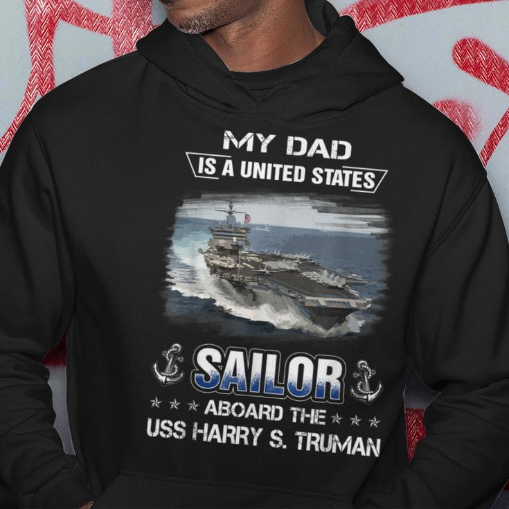 My Dad Is A Sailor Aboard The Uss Harry S Truman Cvn 75 Hoodie Funny Gifts