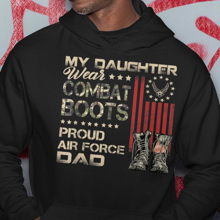 My Daughter Wear Combat Boots Proud Dad Of Air Force Veteran Men Hoodie Graphic Print Hooded Sweatshirt Funny Gifts