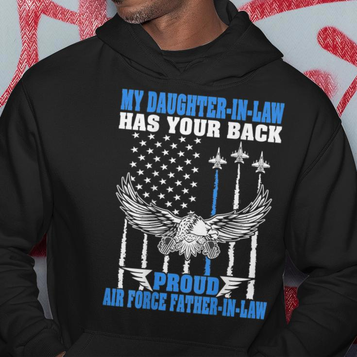 My Daughterinlaw Has Your Back Air Force Fatherinlaw Gift For Mens Hoodie Unique Gifts