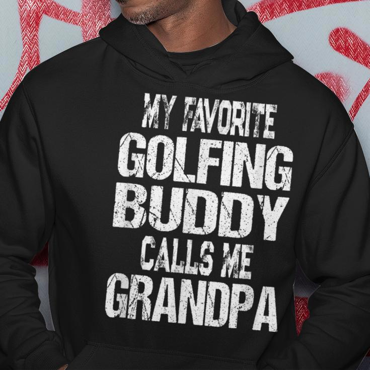 My Favorite Golfing Buddy Calls Me Grandpa Golfer Gift Gift For Mens Hoodie Unique Gifts