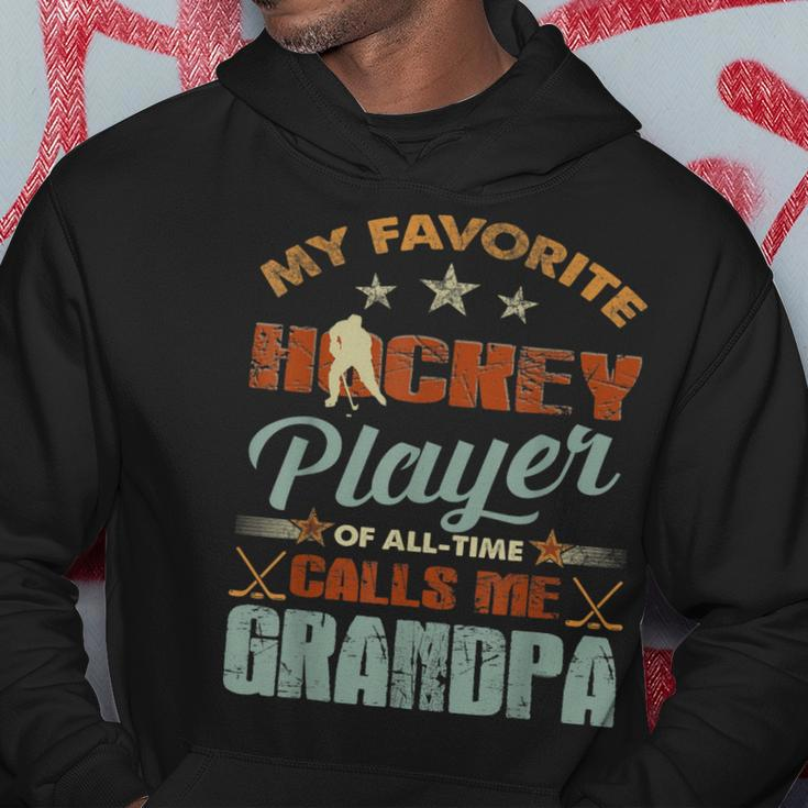 My Favorite Hockey Player Call Me Grandpachristmas Gift Hoodie Unique Gifts