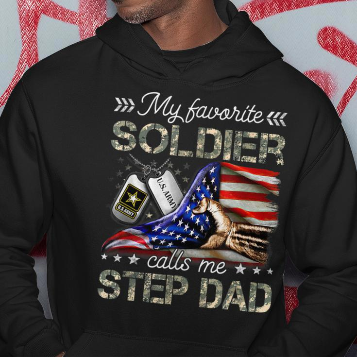 My Favorite Soldier Calls Me Step Dad Army Graduation Hoodie Unique Gifts