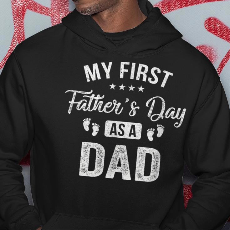 My First Fathers Day As A Dad Fathers Day Hoodie Unique Gifts