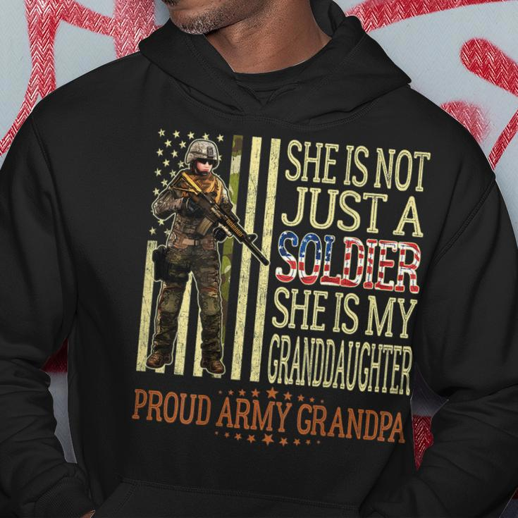 My Granddaughter Is A Soldier Hero Proud Army Grandpa Gift Gift For Mens Hoodie Unique Gifts