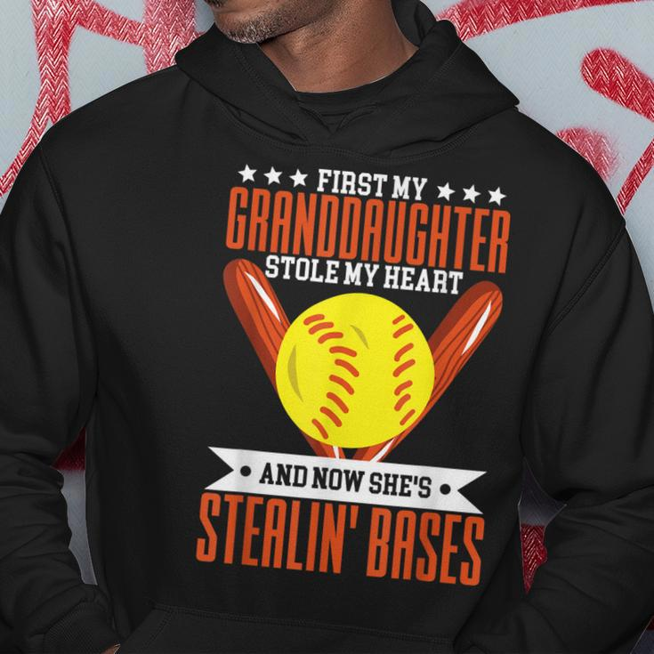 My Granddaughter Plays Softball Design For Grandparent Hoodie Unique Gifts