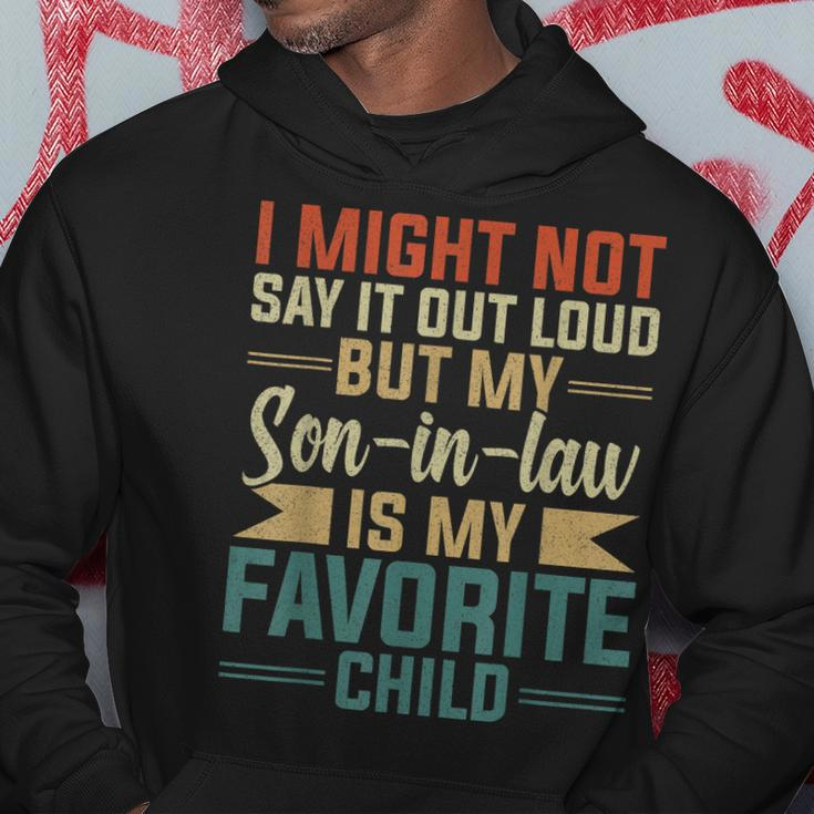 My Son-In-Law Is My Favorite Child Funny Fathers Day Hoodie Unique Gifts