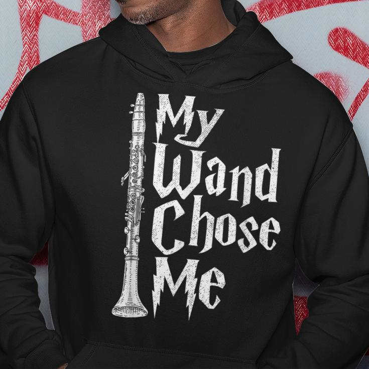 My Wand Chose Me - Clarinet Player Clarinetist Music Lover Hoodie Unique Gifts