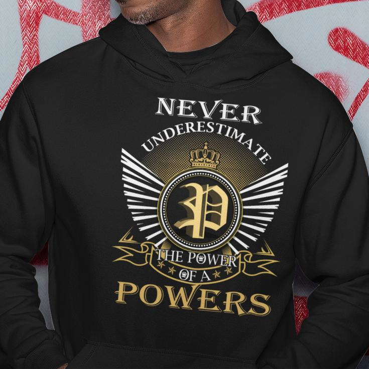 Never Underestimate The Power Of A Powers Hoodie Funny Gifts