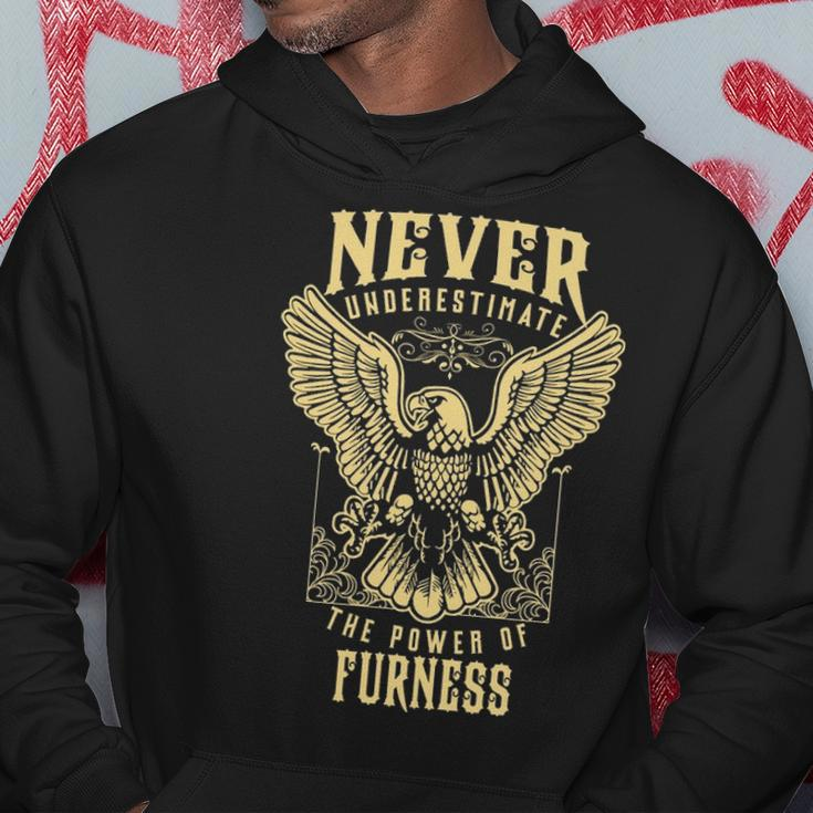 Never Underestimate The Power Of Furness Personalized Last Name On Hoodie Funny Gifts