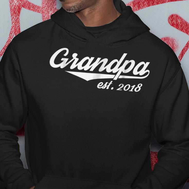 New Grandpa Est 2018For The New Grandfather Hoodie Unique Gifts