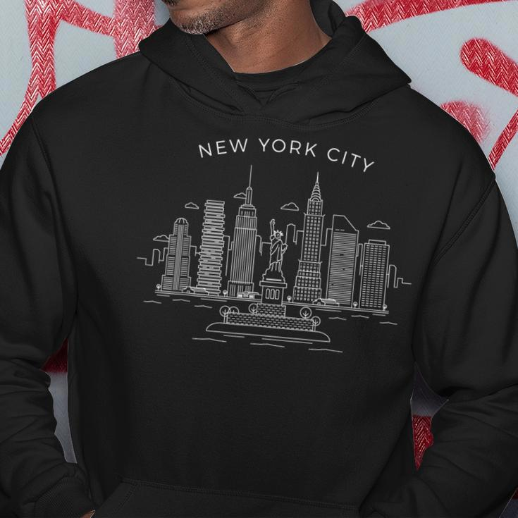 New York City Skyline Ny Vintage New York City Nyc Hoodie Unique Gifts