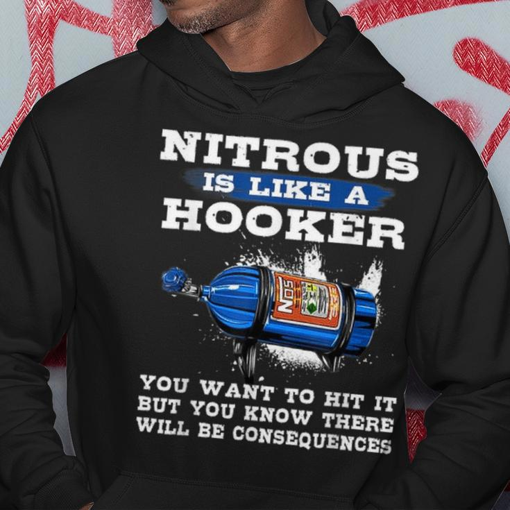 Nitrous Is Like A Hooker You Want To Hit It Awesome Mechanic Hoodie Unique Gifts