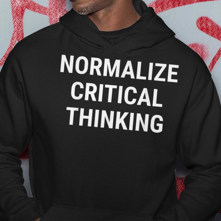 Normalize Critical Thinking Libertarian Conservative Liberty Hoodie Unique Gifts