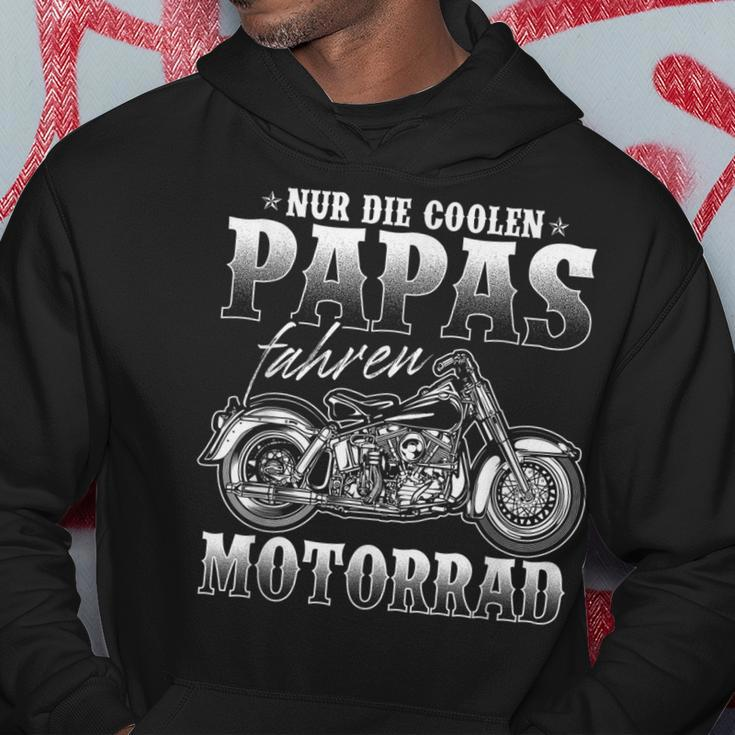Nur Die Coolen Papas Fahren Motorrad Biker Hoodie für Herren Lustige Geschenke