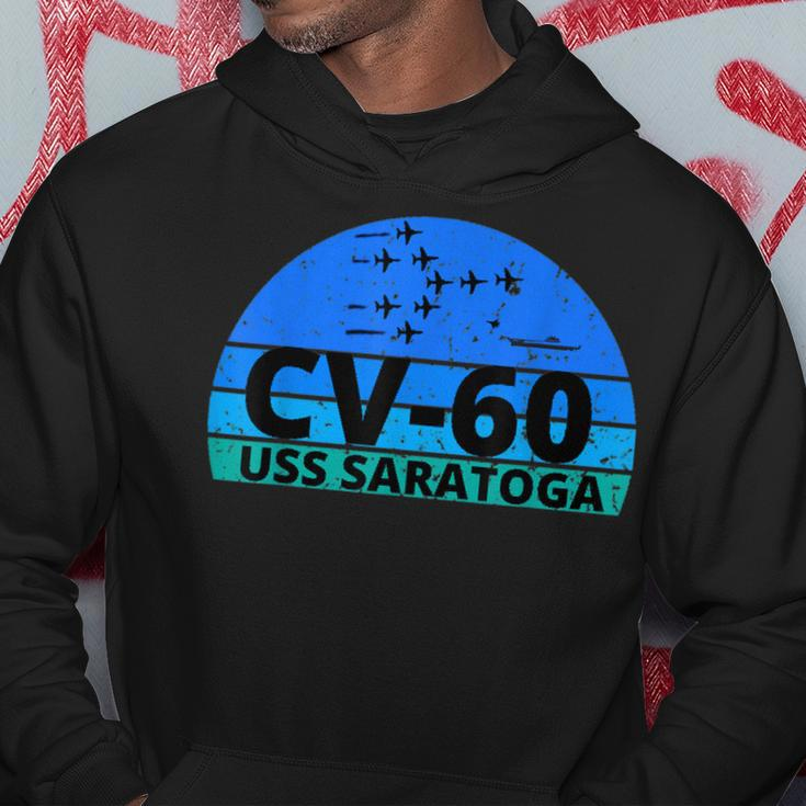 Ocean Blue Navy Aircraft Carrier Uss Saratoga Hoodie Funny Gifts